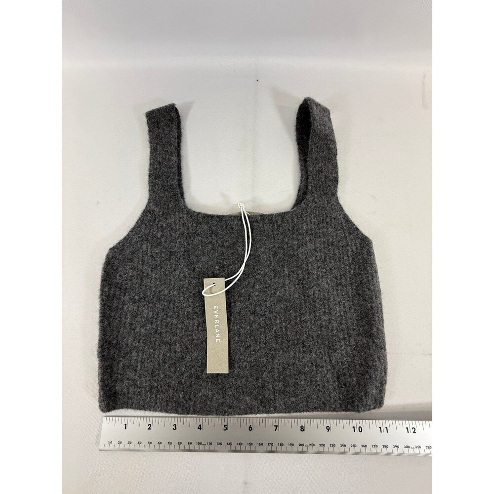 Everlane the cozy stretch tank Dark Gray Size XS NWT